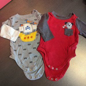 Bundle Graphic Applique Long Sleeve Onesies